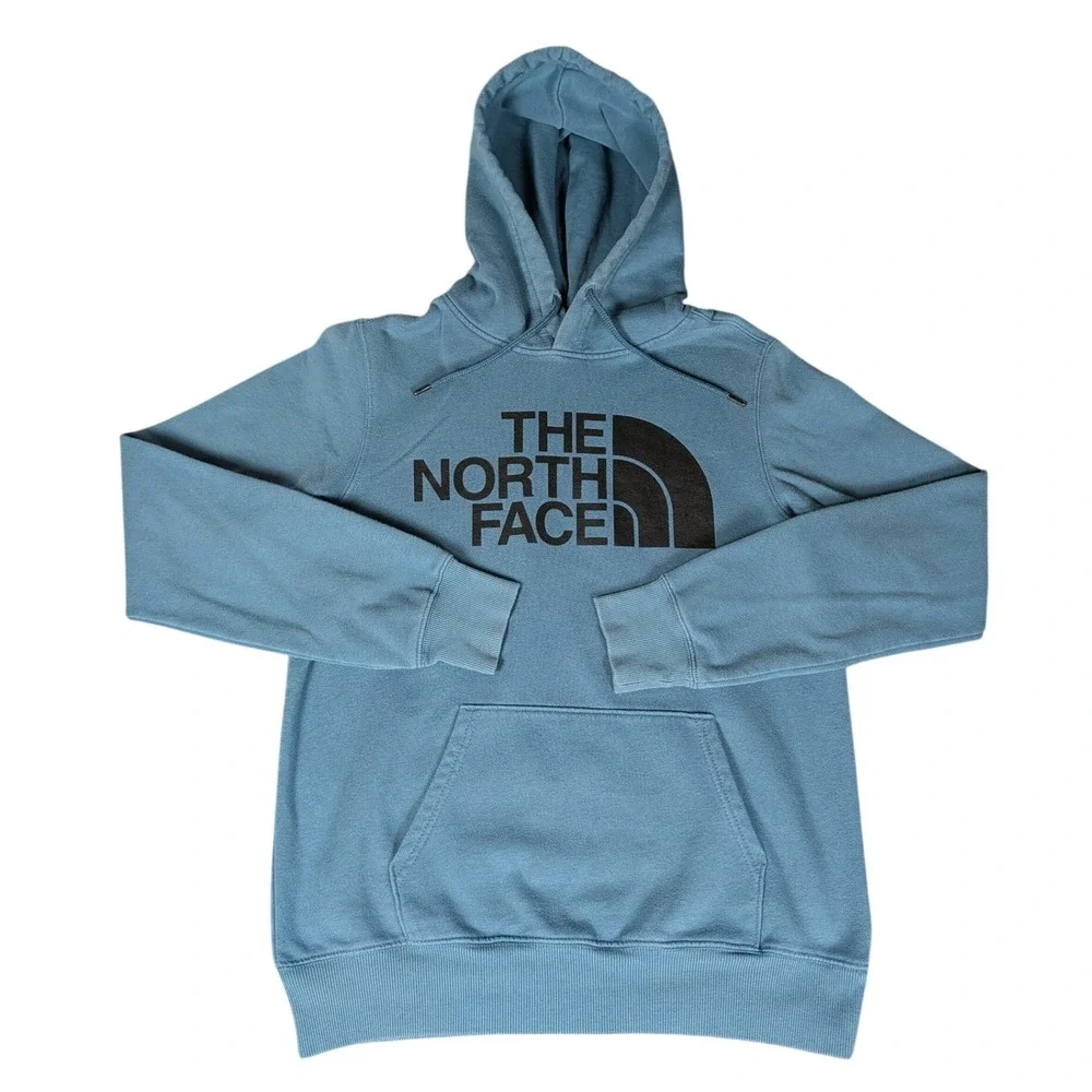 The North Face Mens Half‎ Dome Pullover Hoodie Blue Logo Sweatshirt NF0A4M4B